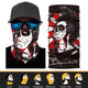 Motorcycle Cycling Head Scarf Neck Warmer Half Face Mask Motorcycle Skull Ski Balaclava Headband Face shield Man Woman Windproof