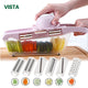 Myvit Mandoline Slicer Vegetable Cutter with Stainless Steel Blade Manual Potato Peeler Carrot Cheese Grater Dicer Kitchen Tool