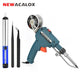 NEWACALOX 110V/220V 60W US/EU Hand-held Internal Heating Soldering Iron Automatically Send Tin Gun Soldering Welding Repair Tool