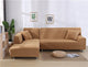 Needs Order 2 Pieces Sofa Cover for L Shaped Sectional Corner Chaise Longue Sofa Stretch Living Room Couch Cover Slipcovers