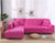 Needs Order 2 Pieces Sofa Cover for L Shaped Sectional Corner Chaise Longue Sofa Stretch Living Room Couch Cover Slipcovers