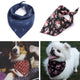 New Fashion Dog Bibs Neckerchief Pet Dog Bandana Collar Small Medium Large Dog Costume Flower Scarf Pet Adjustable Neck Tie