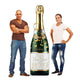 New Year Champagne Bottle Cardboard StandupNew Year Champagne Bottle Cardboard Standup
