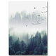 Nordic Decoration Forest Lanscape Wall Art Canvas Poster and Print Canvas Painting Decorative Picture for Living Room Home Decor