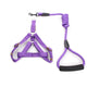 Nylon Pet Dog Leash Harness Set Adjustable Puppy Dog Walking Lead Collar Leash Harness Vest Traction Rope Dog Accessories