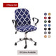 Office Chair Cover Spandex Plaid Computer Seat Protector Para Sillas  Stretch Seat Case 2 Pieces Set Removable and Washable