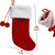 OurWarm Knitted Christmas Stocking with Plush Ball Christmas Gift Bag New Year Socks Xmas Tree Hanging Ornaments Home Decoration