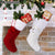 OurWarm Knitted Christmas Stocking with Plush Ball Christmas Gift Bag New Year Socks Xmas Tree Hanging Ornaments Home Decoration