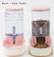 Petshy 3.8L Pet Cat Automatic Feeders Plastic Dog Water Bottle Large Capacity Food Water Dispenser Cats Dogs Feeding Bowls
