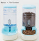 Petshy 3.8L Pet Cat Automatic Feeders Plastic Dog Water Bottle Large Capacity Food Water Dispenser Cats Dogs Feeding Bowls