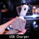 Pink Crystal Steering Wheel Covers Women Girls Car Decoration Interior Accessories Rhinestone Ashtray Crystal Diamond Tissue Box