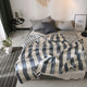 Plaid Pattern Printing Summer Quilt Towel Blanket Thin Comforter Fashion Soft Bedspread Throw For Bed Plane Air Travel