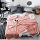 Plaid Pattern Printing Summer Quilt Towel Blanket Thin Comforter Fashion Soft Bedspread Throw For Bed Plane Air Travel