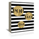 Pop Fizz Clink Stripe Graphic Art on Wrapped CanvasPop Fizz Clink Stripe Graphic Art on Wrapped Canvas