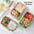 Portable Healthy Material Lunch Box Independent Lattice For Kids Bento Box Microwave Dinnerware Food Storage Container Foodbox