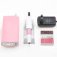 Portable Rechargeable Nail Drill Machine 18W 30000RPM Manicure Machine Electric Nail File Nail Art Tools Set for Nail Drill bits