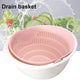 Portable detachable double-layer drain basket