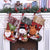 Santa Claus Sock Gift Christmas Stockings Xmas Christmas Tree Decorations Hanging Ornaments Gift Holders Kids Candy Bag