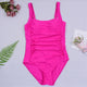 Sexy Plus Size Swimwear Women 2019 One Piece Swimsuit Black Retro Swimming Wear for Bathing Suits monokini maillot de bain femme