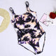 Sexy Plus Size Swimwear Women 2019 One Piece Swimsuit Black Retro Swimming Wear for Bathing Suits monokini maillot de bain femme