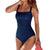 Sexy Plus Size Swimwear Women 2019 One Piece Swimsuit Black Retro Swimming Wear for Bathing Suits monokini maillot de bain femme