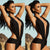 Sexy Women One Piece Swimsuits Black Halter Backless Deep V Neck Swimwear Bathing Suit Push Up Bikini Summer Beachwear