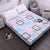 Simple Plaid Printing Waterproof Sheet Four Corners With Elastic Band Comfortable Mattress Protector For Bed Wetting Anti-mite