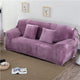 Solid Color Thick Plush Stretch Couch Cover for Living Room Elastic Sofa Cover Universal Sectional Slipcover 1/2/3/4 seater
