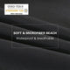 Solid Color Waterproof Fitted Sheet Sanding Fabric Ventilation Adult Mattress Cover Protector With Elastic Band Bed Linens