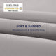 Solid Color Waterproof Fitted Sheet Sanding Fabric Ventilation Adult Mattress Cover Protector With Elastic Band Bed Linens
