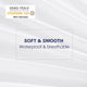 Solid Color Waterproof Fitted Sheet Sanding Fabric Ventilation Adult Mattress Cover Protector With Elastic Band Bed Linens