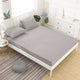 Solid Color Waterproof Fitted Sheet Sanding Fabric Ventilation Adult Mattress Cover Protector With Elastic Band Bed Linens