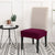 Solid  Dining Chair Cover Elastic Half-wraped Seat Case for Kichen Wedding Banquet Hotel Chair Cushions Cover Removable Washable