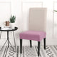 Solid  Dining Chair Cover Elastic Half-wraped Seat Case for Kichen Wedding Banquet Hotel Chair Cushions Cover Removable Washable