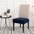 Solid  Dining Chair Cover Elastic Half-wraped Seat Case for Kichen Wedding Banquet Hotel Chair Cushions Cover Removable Washable