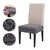 Solid  Dining Chair Cover Elastic Half-wraped Seat Case for Kichen Wedding Banquet Hotel Chair Cushions Cover Removable Washable