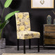 Spandex Printing Chair Cover Elastic Chair Slipcover Modern Removable Anti-dirty Seat Case for Kitchen Dining Room