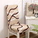 Spandex Printing Chair Cover Elastic Chair Slipcover Modern Removable Anti-dirty Seat Case for Kitchen Dining Room