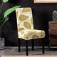Spandex Printing Chair Cover Elastic Chair Slipcover Modern Removable Anti-dirty Seat Case for Kitchen Dining Room