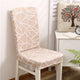 Spandex Printing Chair Cover Elastic Chair Slipcover Modern Removable Anti-dirty Seat Case for Kitchen Dining Room