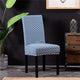 Spandex Printing Chair Cover Elastic Chair Slipcover Modern Removable Anti-dirty Seat Case for Kitchen Dining Room