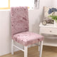 Spandex Printing Chair Cover Elastic Chair Slipcover Modern Removable Anti-dirty Seat Case for Kitchen Dining Room