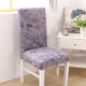 Spandex Printing Chair Cover Elastic Chair Slipcover Modern Removable Anti-dirty Seat Case for Kitchen Dining Room