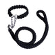 Strong Nylon Dog Collar Leash Set Braided Pet Walking Necklace Leash Traction Collar Lead Rope Small Large Dog Train Accessories