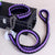 Strong Nylon Dog Collar Leash Set Braided Pet Walking Necklace Leash Traction Collar Lead Rope Small Large Dog Train Accessories
