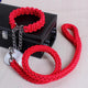 Strong Nylon Dog Collar Leash Set Braided Pet Walking Necklace Leash Traction Collar Lead Rope Small Large Dog Train Accessories