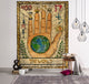 Tarot Sun and Moon Pattern Blanket Tarot Indian Mandala Tapestry Wall Hanging Bohemia Gypsy Home Bedroom Decorating Throw