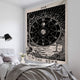 Tarot Sun and Moon Pattern Blanket Tarot Indian Mandala Tapestry Wall Hanging Bohemia Gypsy Home Bedroom Decorating Throw