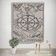 Tarot Sun and Moon Pattern Blanket Tarot Indian Mandala Tapestry Wall Hanging Bohemia Gypsy Home Bedroom Decorating Throw