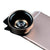 Universal Camera Phone Lens Kit Clip Super Wide Angle 0.45X Macro Lens 12.5X Bag Set for iPhone X 8 7 Plus Samsung iPhone Lenses